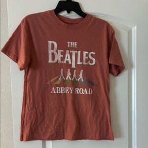 The Beatles Logo Tee in light Rust color